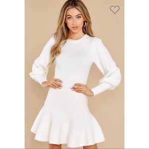 She + Sky Skater Sweater Dress
